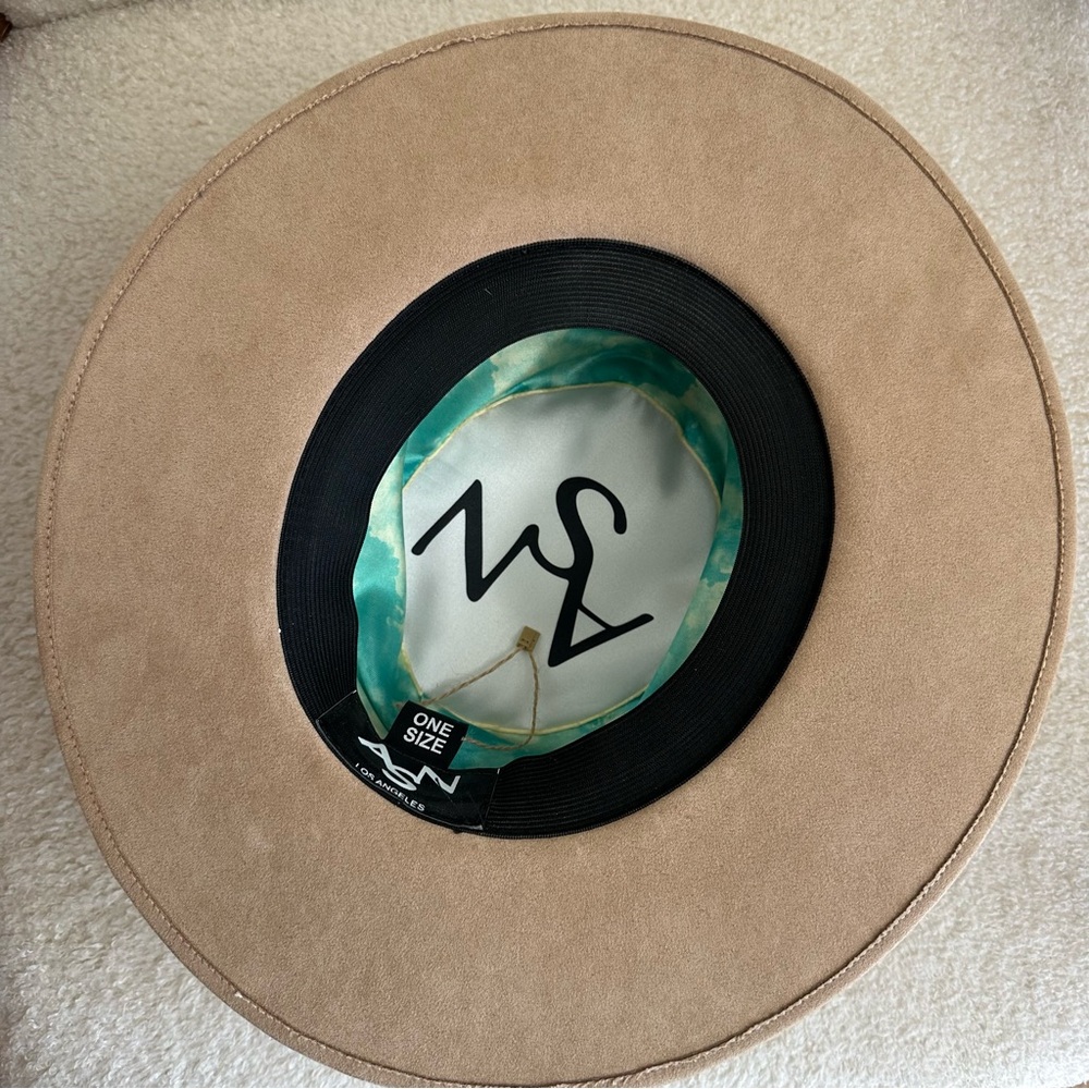 Anthropologie ASN Ashton Trimmed Boater Hat - Picture 6 of 7